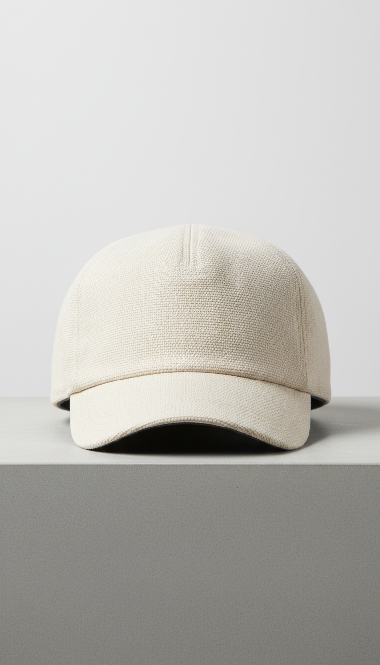 Fitted cap de algodón egipcio peinado